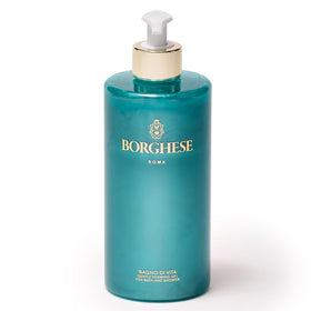 Borghese Bagno di Vita gentle foaming bath pour for silky daily cleansing.