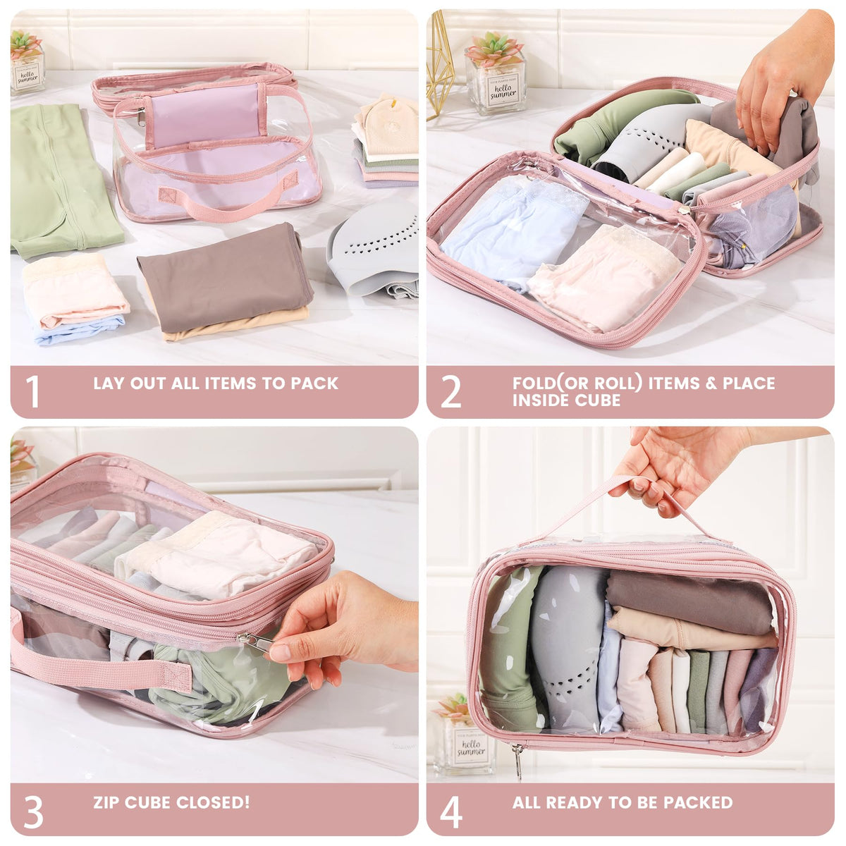 BORMELUN travel pouch neatly fits in luggage or purse for easy packing