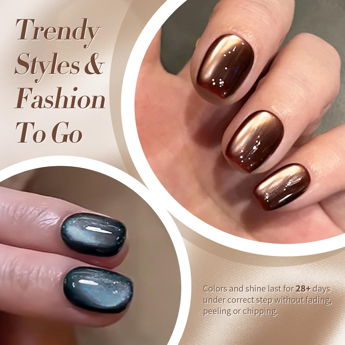 Born Pretty cat magnetic gel gray shade for sophisticated nails