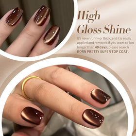 Born Pretty cat magnetic gel green shade offering a fresh color pop