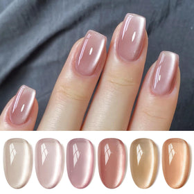 Born Pretty Cat Magnetic Eye Gel Nail Polish kit with six colors for home use