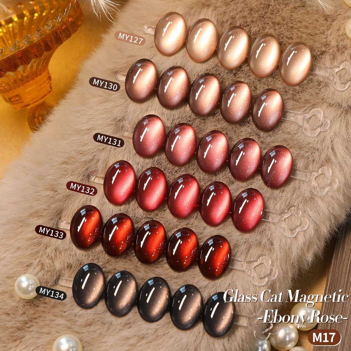 Born Pretty Cat Magnetic Eye Gel Polish kit includes six shades for versatile home manicures