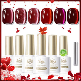 Born Pretty six-color set ideal for DIY nail art and festive winter looks