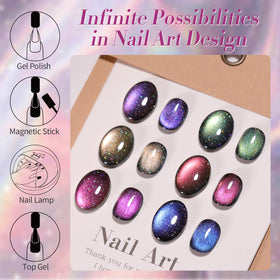 Born Pretty Holographic Gel Polish swatch reveals shifting color under light.