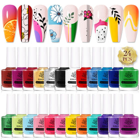 Born Pretty boxed 24-color stamping polish set for DIY manicure.
