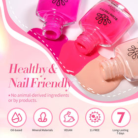 Born Pretty set supports seamless color transitions during home manicures