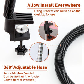 BORNBYME stainless steel handle and bolt provide firm on-table stability.