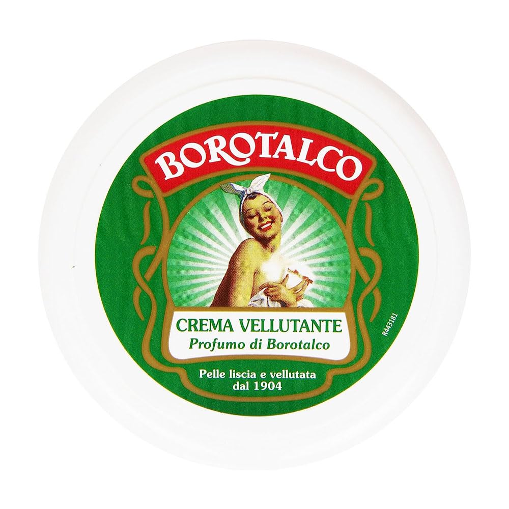 Borotalco nourishing body cream trio front view promotes hydrated skin.