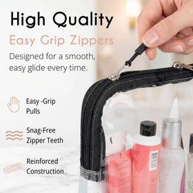 BORSALI with easy-grip zippers enabling quick access to contents