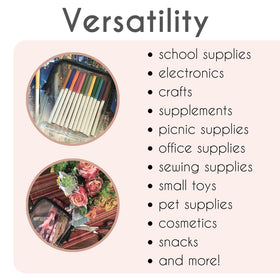 BORSALI in-purse organization view demonstrates versatile storage options