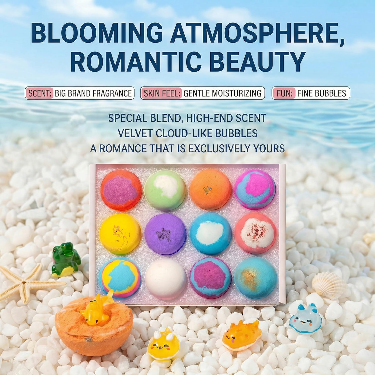 Boryaowang splashy-bubble-fizz demonstrates rich bubbles and flowing color in water.