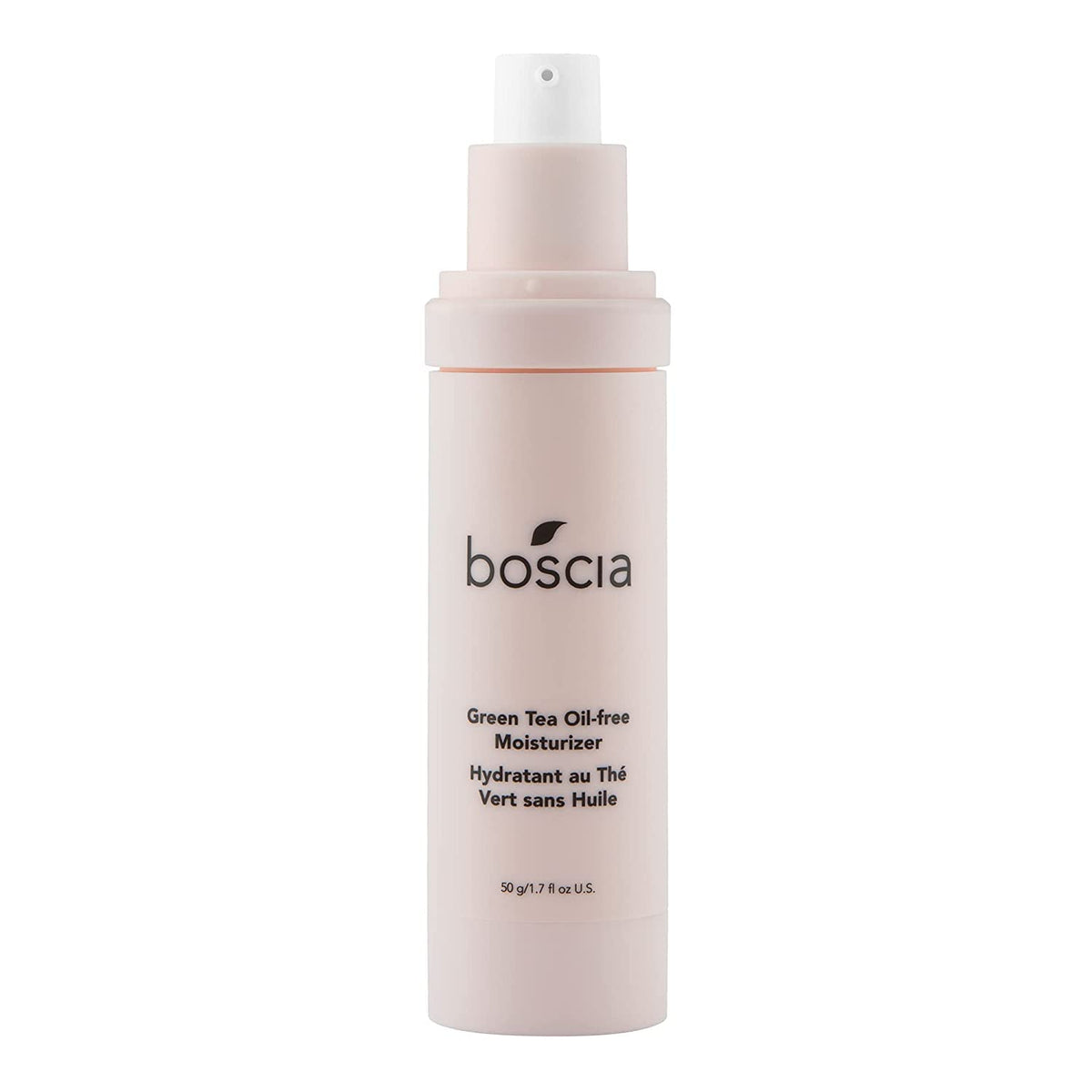Boscia Green Tea Oil-Free Moisturizer bottle delivering lightweight hydration and shine control.