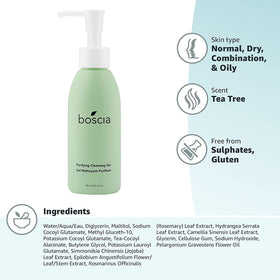 Boscia Purifying Cleansing Gel travel size for cleansing on the go.