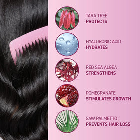 BosleyMD MendXtend hair strands closeup highlights strengthened fibers and smoother texture.