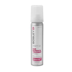 BosleyMD minoxidil foam bottle for easy, mess-free at-home application.