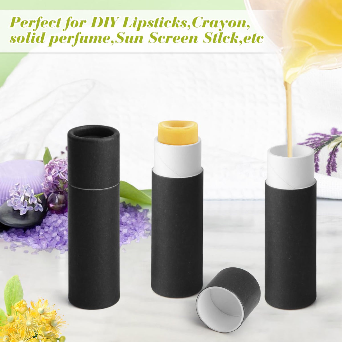 BOSMIOW deodorant sample container black, portable travel kit.