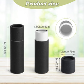 BOSMIOW push-up lip balm tube black for clean, mess-free application.