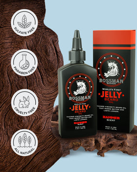 Label highlighting natural ingredients like beeswax, avocado oil, and soybean oil.