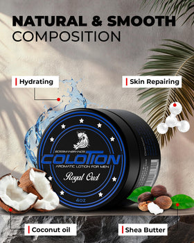Bossman Colotion coconut oil for quick absorption and hydration
