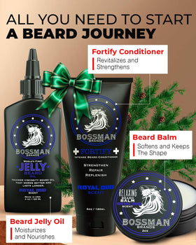 Bossman Essentials Fortify Conditioner strengthens beard from the roots.