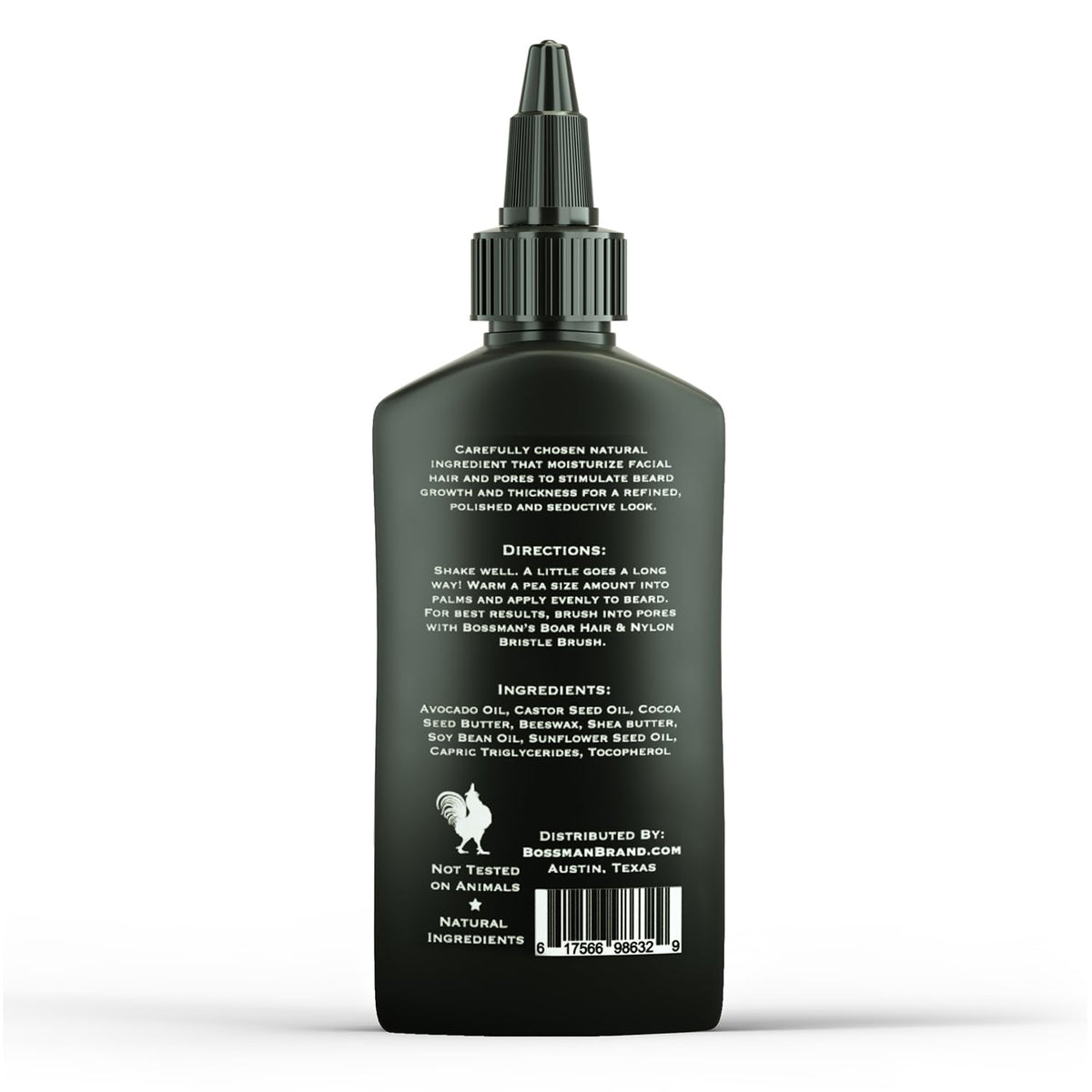 Bossman Jelly Beard Oil held in hand ready to apply
