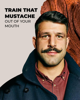 Bossman MUDstache on-the-go styling for quick touch-ups.