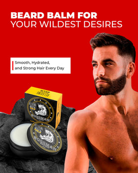 Frizz control with Stagecoach balm keeps beard soft and manageable