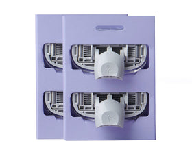 Bostti Margaret Flamingo 5 blade cartridge front view for precise shaving