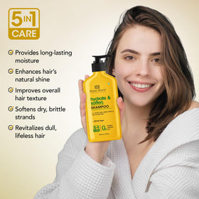 Soy protein in Botanic Hearth Shampoo supports elasticity and strength.