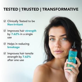 Botanic Hearth Argan & Biotin Oil close-up texture showing lightweight hydration