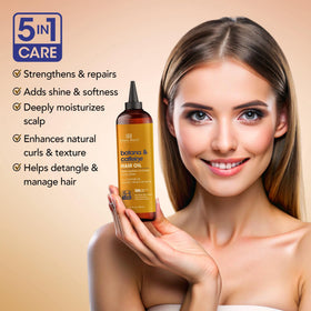Botanic Hearth Batana oil nozzle applicator distributes oil precisely.