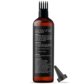 Botanic Hearth Biotin Oil comb applicator distributes oil evenly for smoother hair.