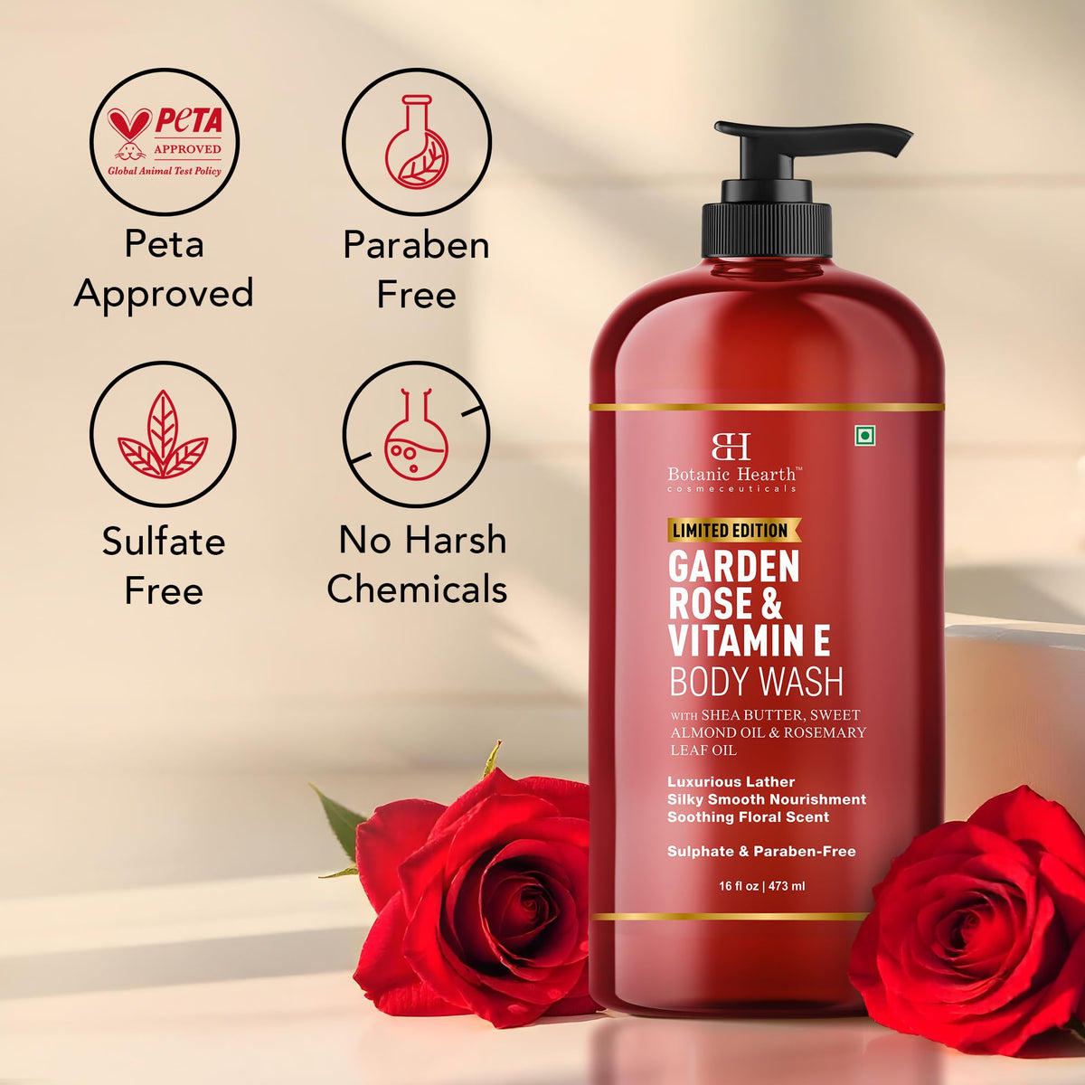 Botanic Hearth Clean Beauty Formula is free from sulfates and parabens.