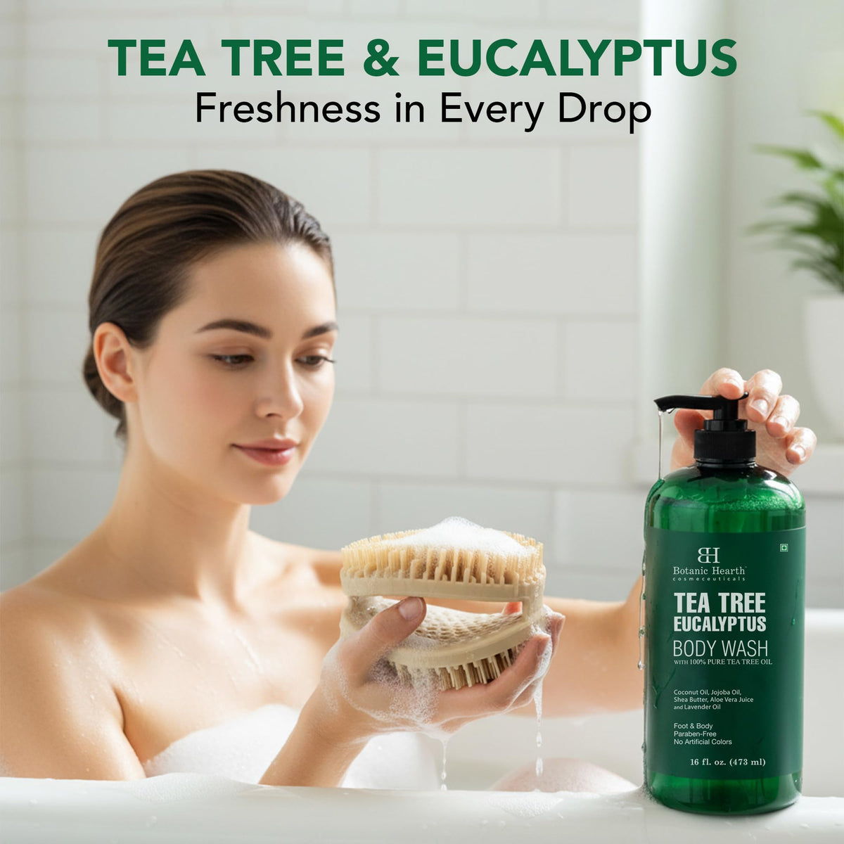 Botanic Hearth cruelty-free logo and USA packaging.