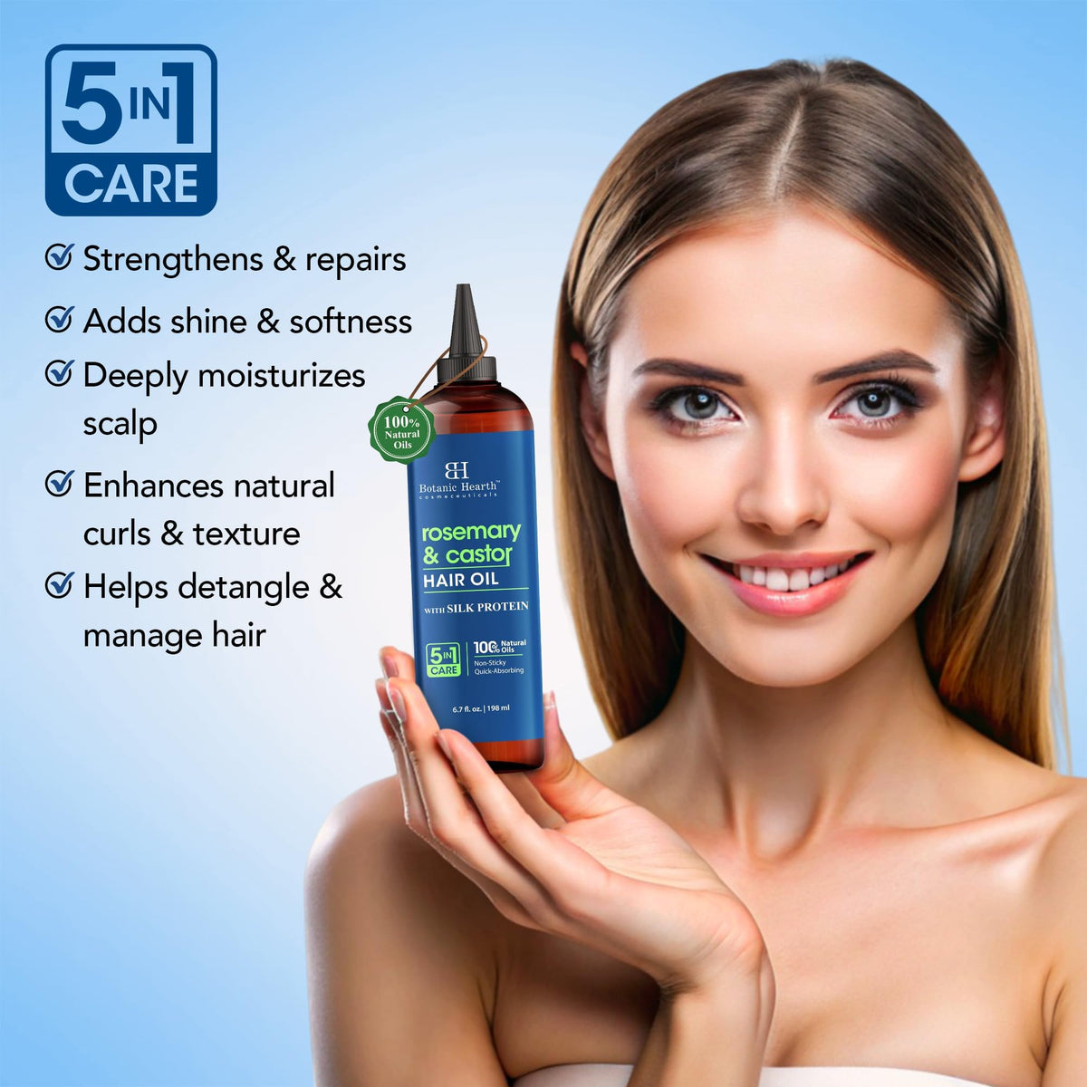 Botanic Hearth dry, damaged hair before and after use