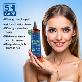 Botanic Hearth dry, damaged hair before and after use