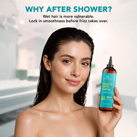 Botanic Hearth Argan & Biotin Oil tames frizz for a polished look