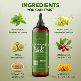 Botanic Hearth hair oil texture close-up highlighting lightweight formula