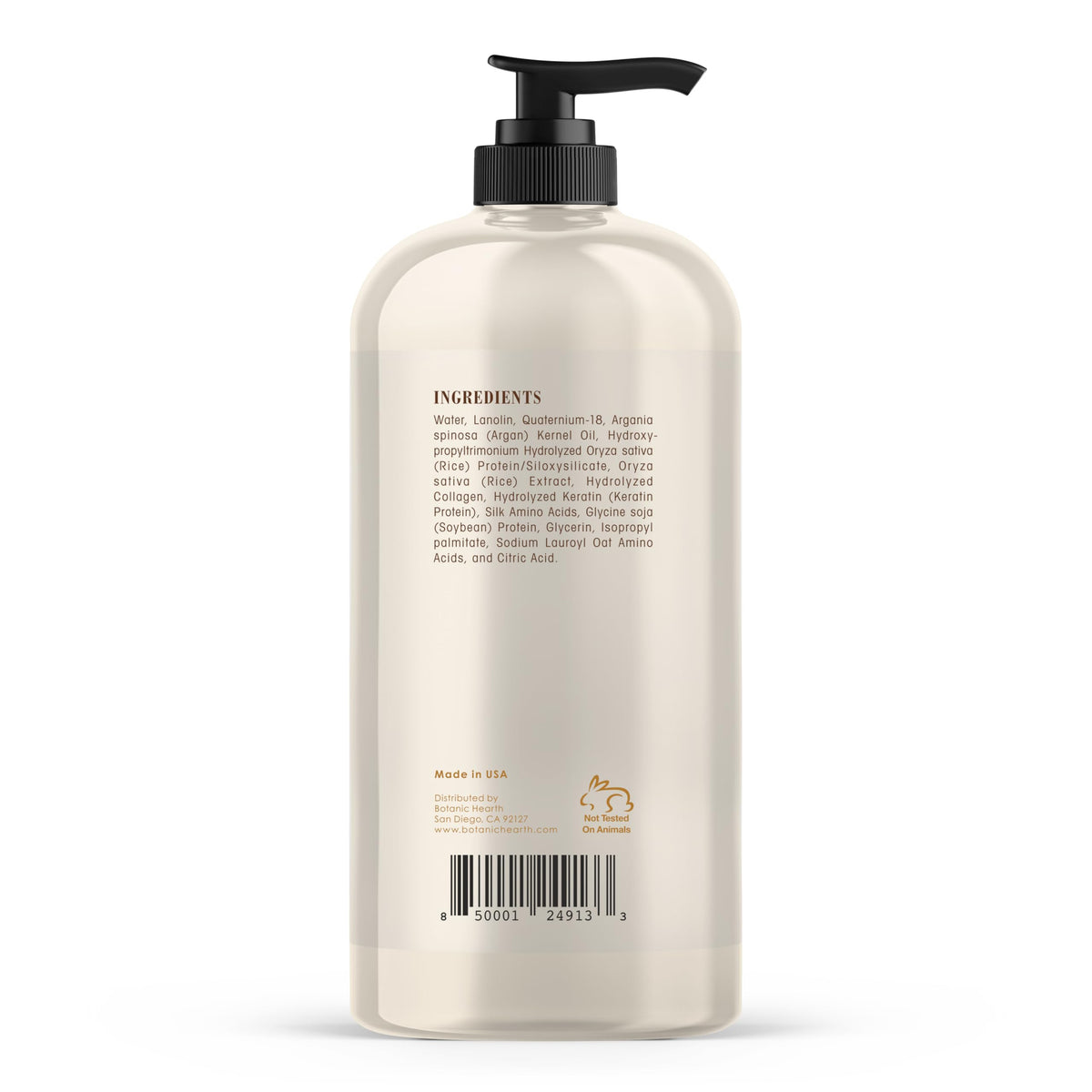 Botanic Hearth Keratin Conditioner 16oz jar on shelf, color-treated hair compatibility