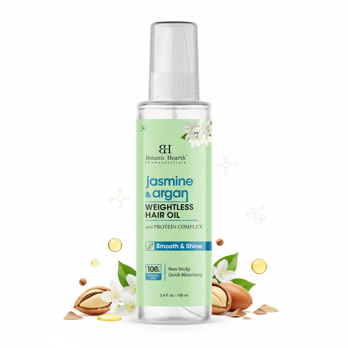 Botanic Hearth Nourishing Argan Oil hair serum for dry strands and glow