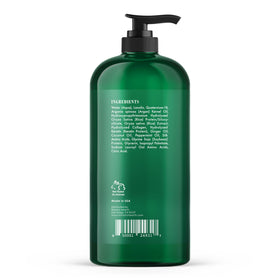 Pour of Botanic Hearth Peppermint Conditioner demonstrates cooling mint blend for scalp refresh