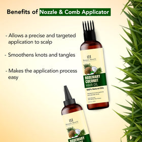 Botanic Hearth Rosemary Biotin Oil rosemary closeup highlights natural scent and nourishment.