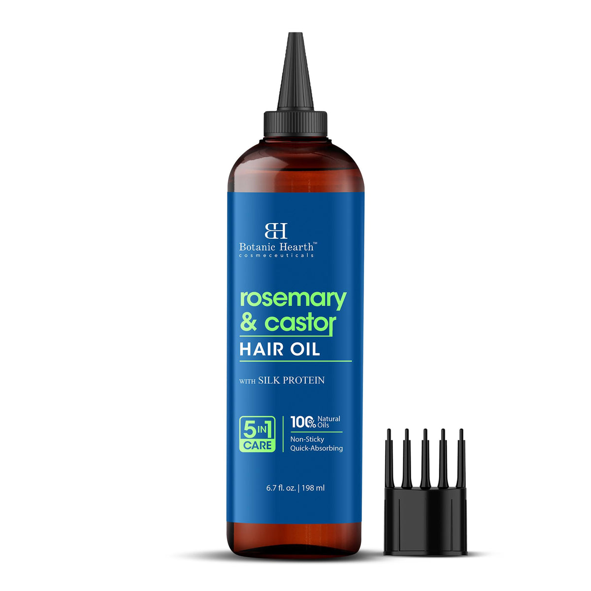Botanic Hearth rosemary-castor oil bottle for hair growth support