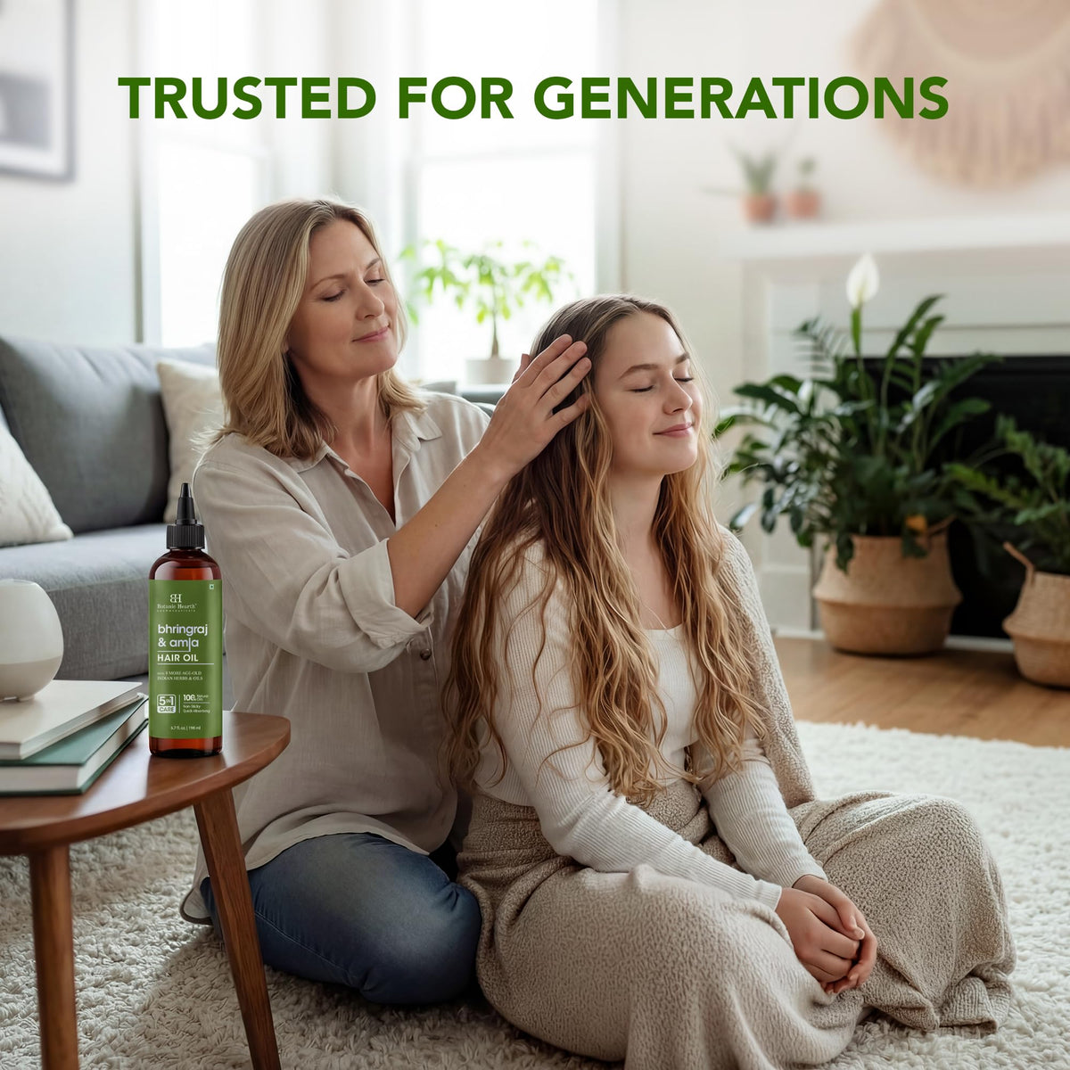 Botanic Hearth scalp application demonstrating targeted nourishment