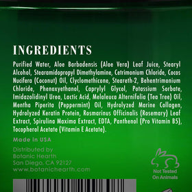 Fresh aroma from Botanic Hearth Tea Tree Hair Mask enhances pampering.