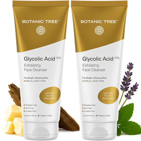 Botanic Tree Glycolic Face Wash bottle for a refreshing cleanse.