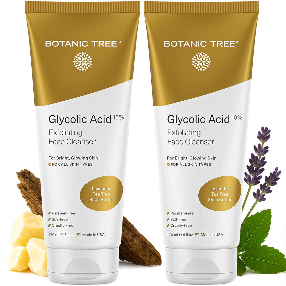 Botanic Tree Glycolic Face Wash bottle for a refreshing cleanse.