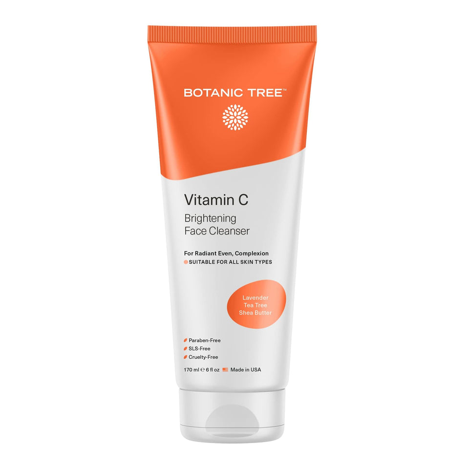 Botanic Tree Vitamin C Face Wash bottle pour for easy application.