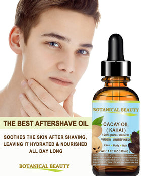 Botanical Beauty CACAY Oil nails and cuticles care close-up.