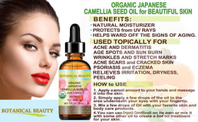 Absorption: Lightweight texture of Botanical Beauty Camellia Seed Oil on skin